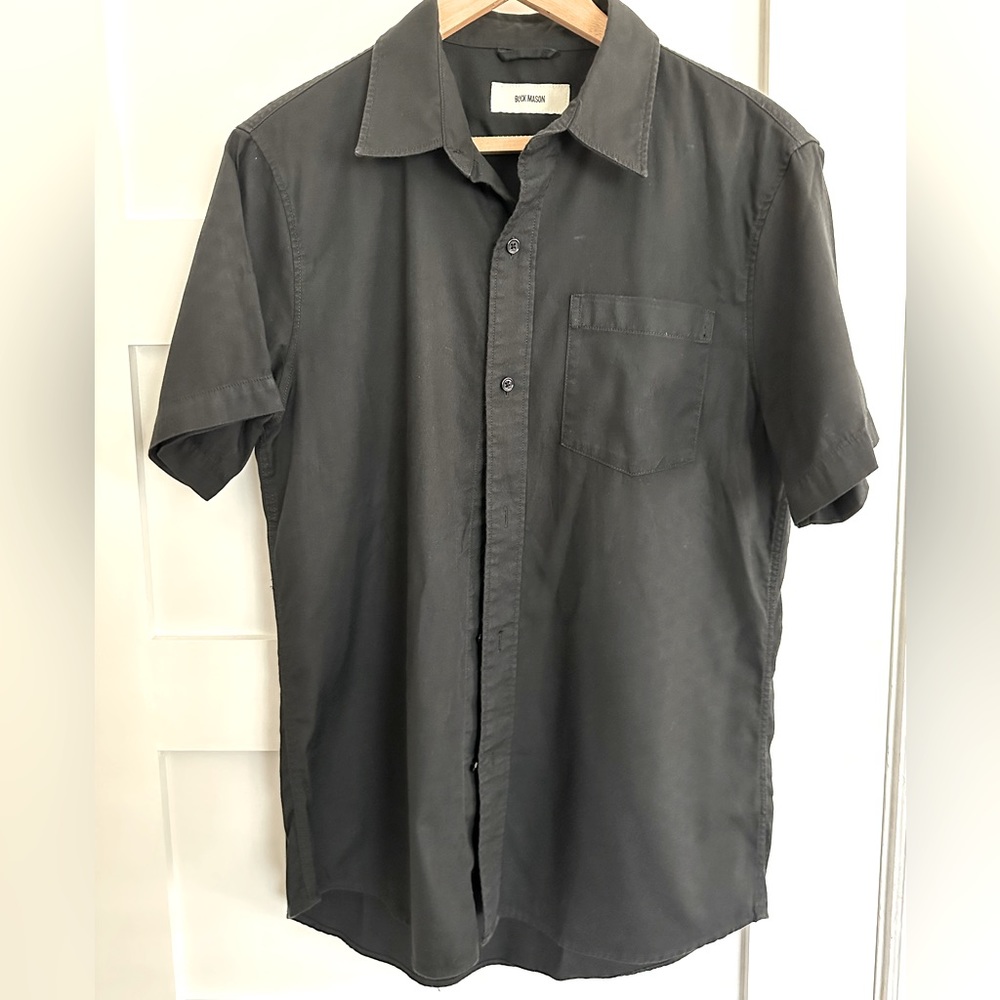 Buck Mason Draped Twill One Pocket Shirt Medium